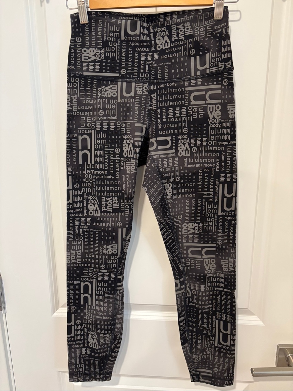 Lululemon Wunder Train High-Rise Pant 25” Ombre Black Multi Size 8